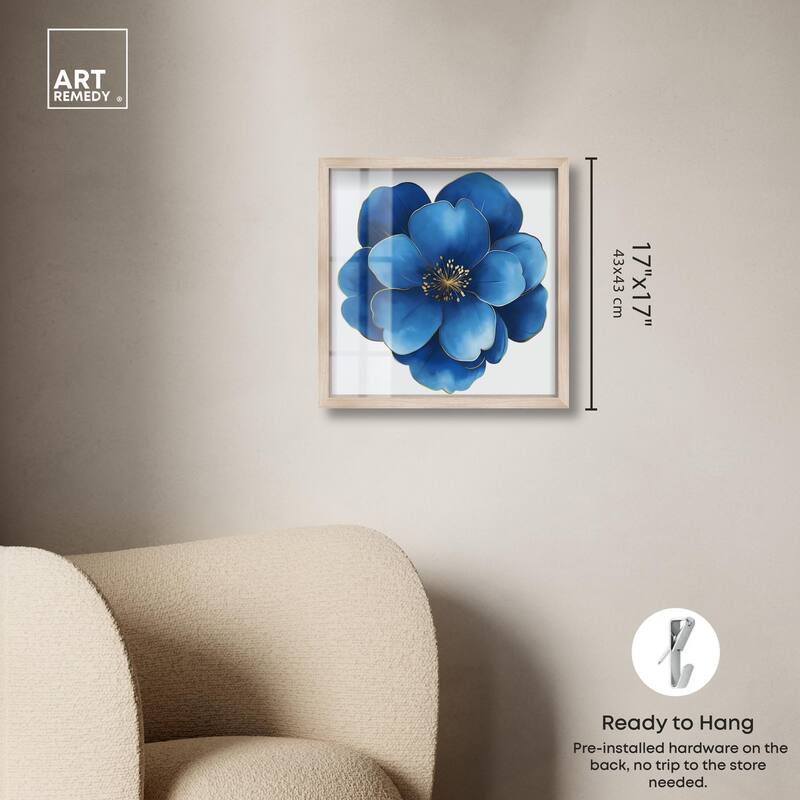 Blue Brilliance I Shadowbox by Art Remedy