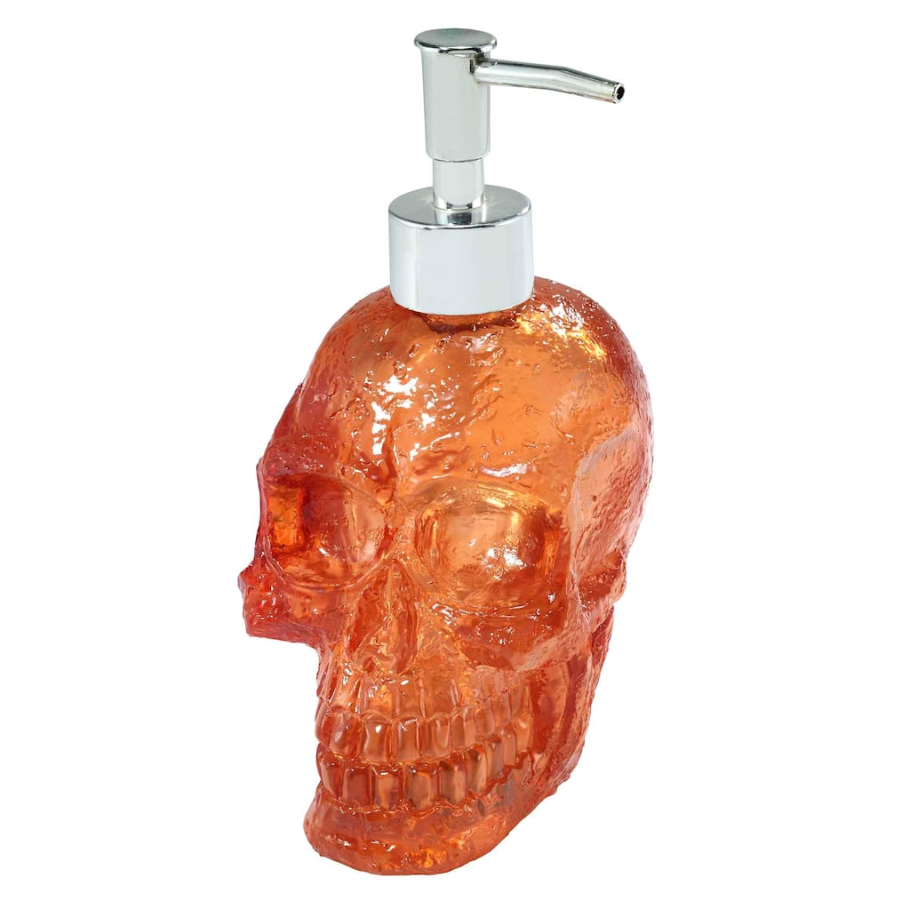 Avanti Linens Wilson Skull with Light Lotion Dispenser - Orange - Lotion Dispenser