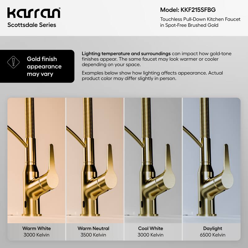 Karran Scottsdale Single-Handle Pull-Down Sprayer Touchless Kitchen Faucet