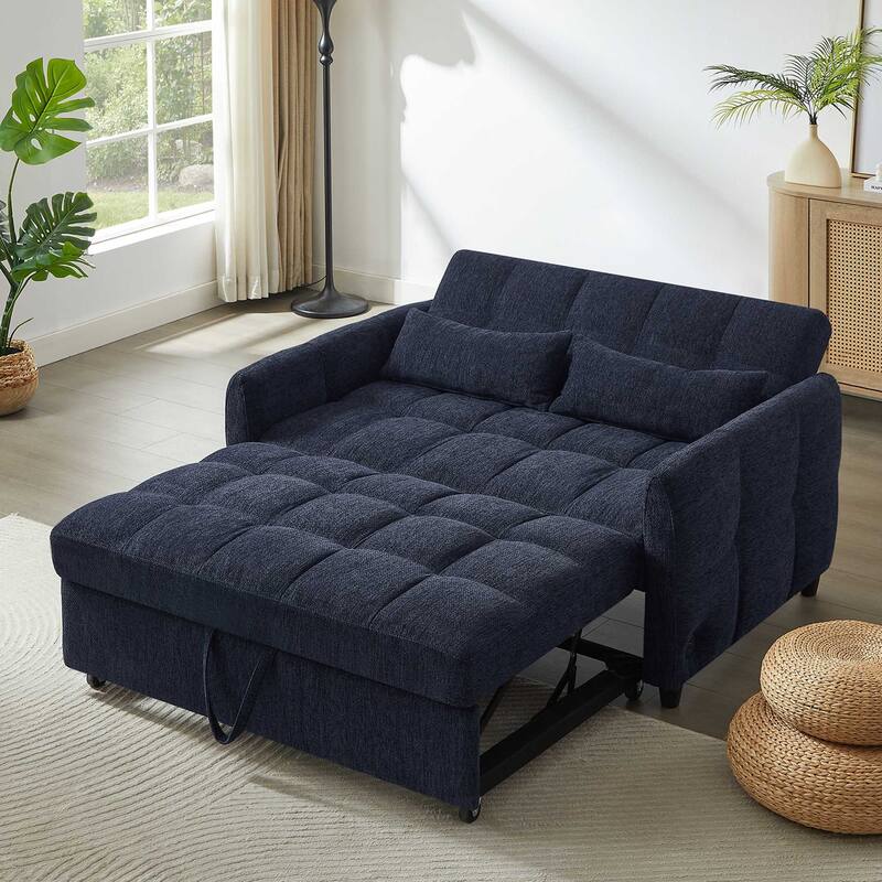Pull-out Tufted Sofa Bed