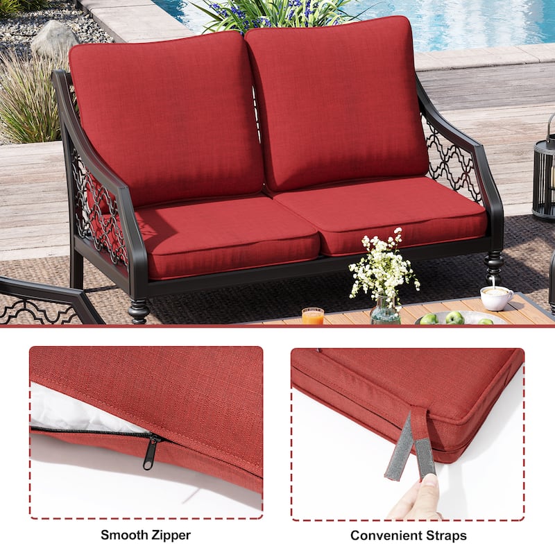 Crestlive Outdoor Deep Seat Cushion Set
