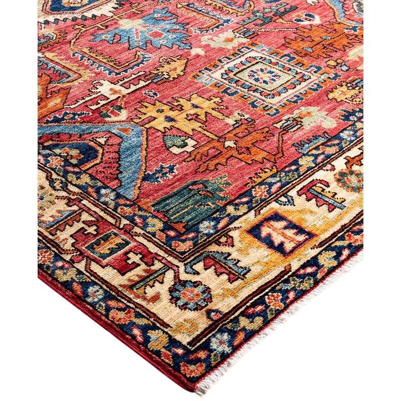 Serapi One-of-a-Kind Hand-Knotted Area Rug - Red - 4' 2" x 5' 10"