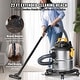 preview thumbnail 16 of 15, VEVOR Steel Wet Dry Shop Vacuum,Powerful Suction,Small Shop Vac Perfect for Carpet Debris,Pet Hair