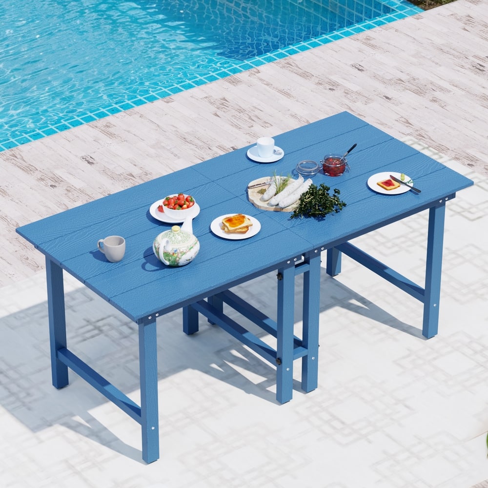 Outdoor Dining Table 2-in-1 Modular Table