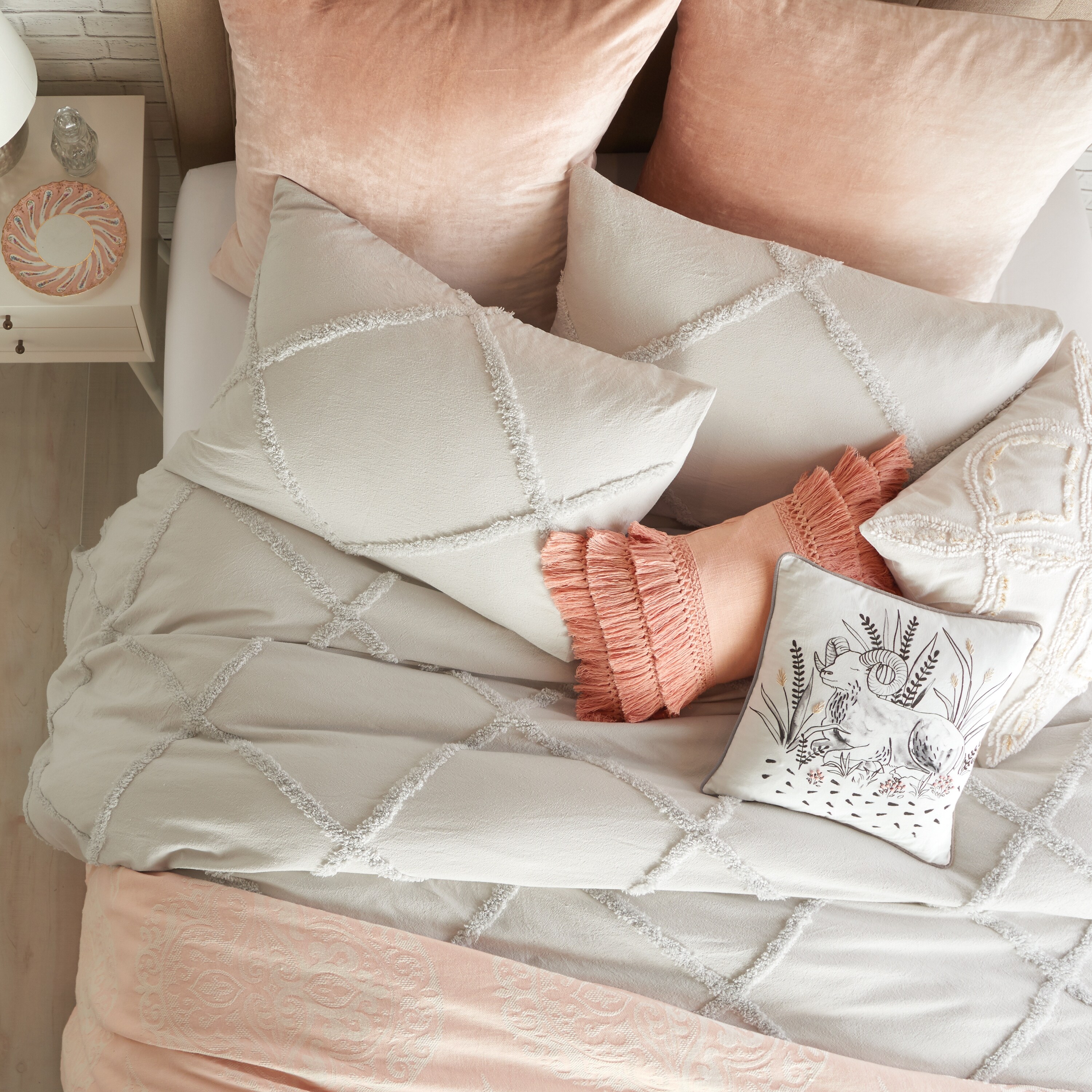 Porch Den Norris Lattice Cotton Duvet Cover On Sale Bed Bath