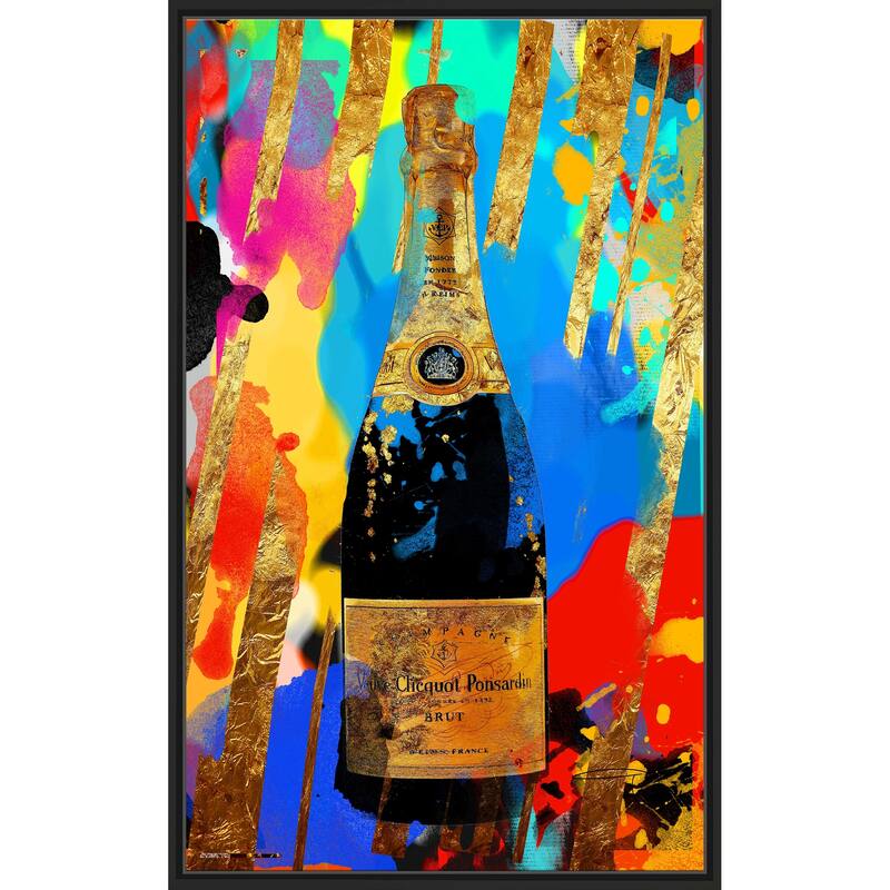 "Poppin Bottles" by Jodi Print on Floating Canvas