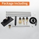 preview thumbnail 9 of 10, Deck Mount Waterfall Tub Faucet With Handheld Shower Brass Roman Bathtub Faucet Modern Tub Filler With Hnad Sprayer