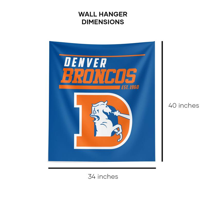 NFL Denver Broncos 40 YD Dash Legacy Wall Hanging - 34"x40"