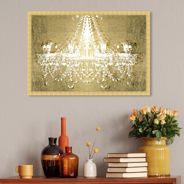 Oliver Gal 'Dramatic Entrance GOLD' Fashion and Glam Framed