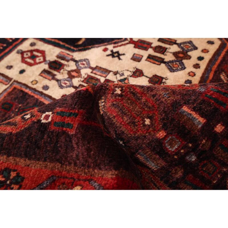ECARPETGALLERY Hand-knotted Anatolian Dark Brown Wool Rug - 4'11 x 9'2