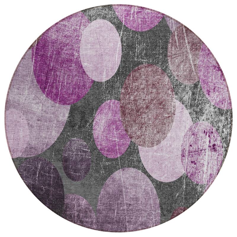 Machine Washable Indoor/ Outdoor Bubbles Chantille Rug