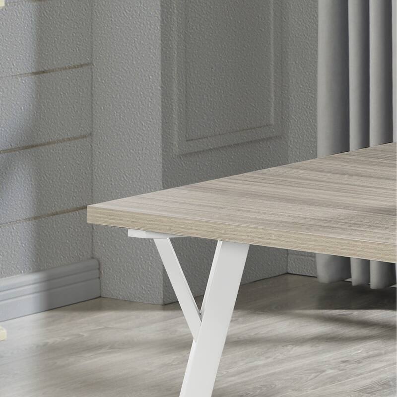 Modern Dining Set with Rectangular Table & Windsor Chairs