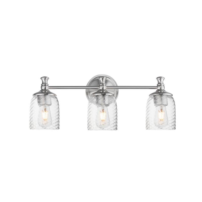 Maxim 21353 Swirl 3 Light 23" Wide Vanity Light - Satin Nickel