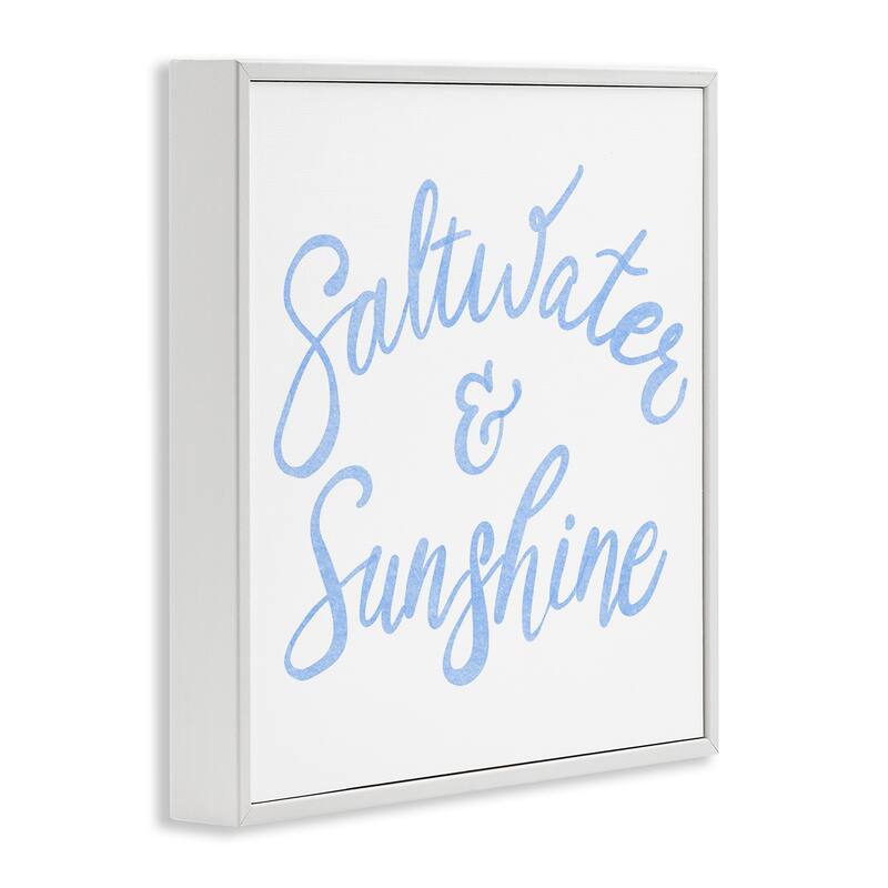 Stupell Minimal Saltwater & Sunshine Framed Giclee Art Design By SunDance Group