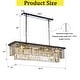 preview thumbnail 7 of 19, 12-Light Glam Fringe Crystal Chandelier for Dining Room