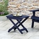 preview thumbnail 13 of 16, Malibu Outdoor Folding Side Table by Christopher Knight Home