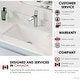 preview thumbnail 6 of 8, STYLISH 18x13 inch Porcelain Rectangular Undermount Bathroom Sink Set of 2