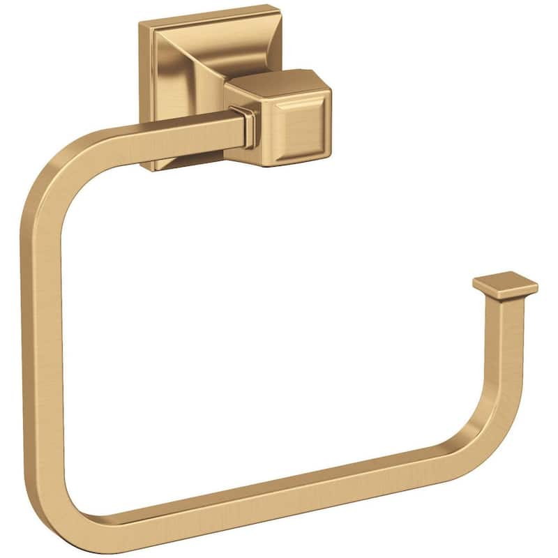 Amerock Mulholland 5-3/4" Wall Mounted Towel Ring - Champagne Bronze