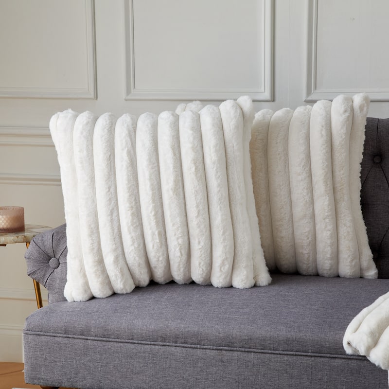 Sorra Home Indoor Knife Edge Pillow Set of 2