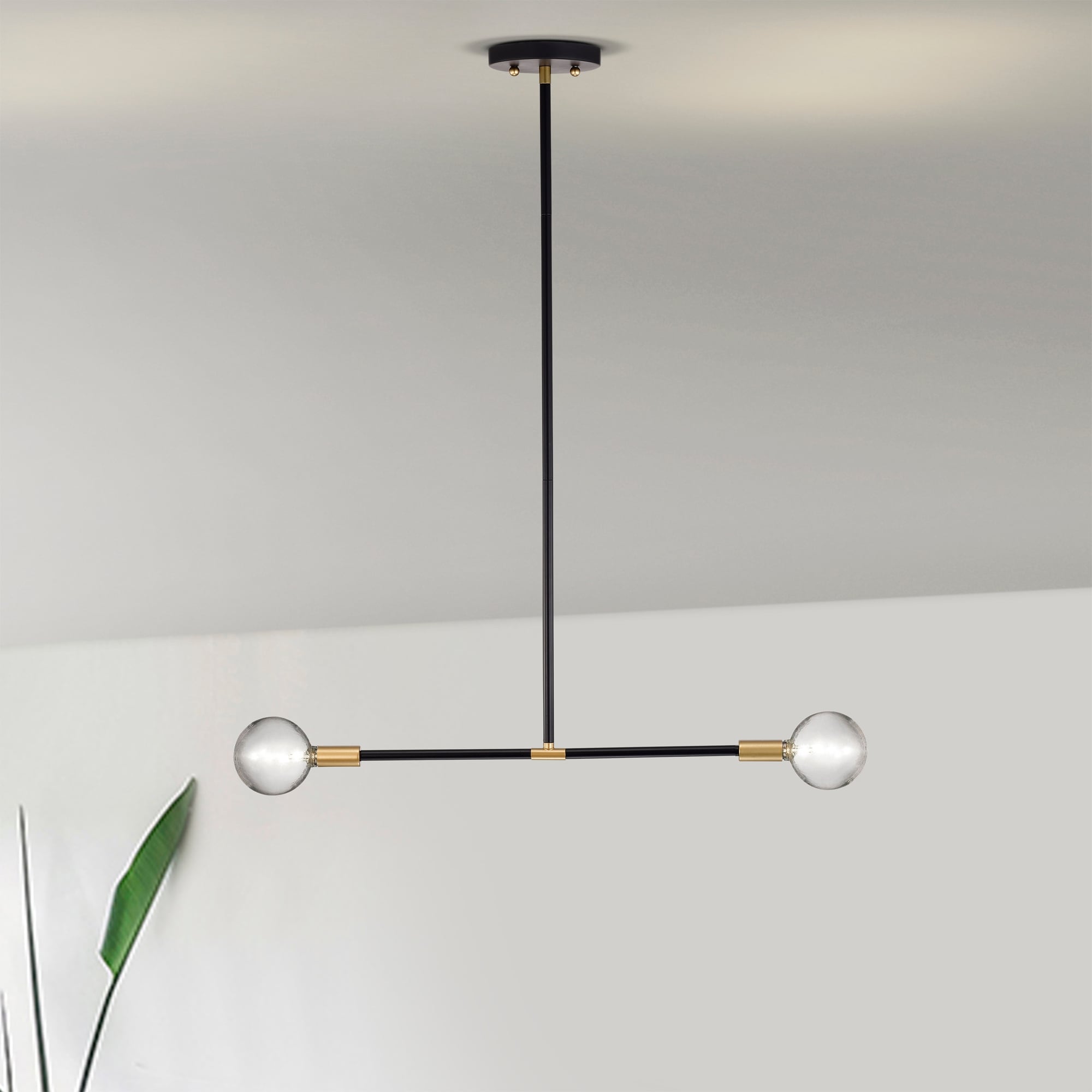 Warehouse of Tiffany Chandelier Matte Linear Black Gold Light