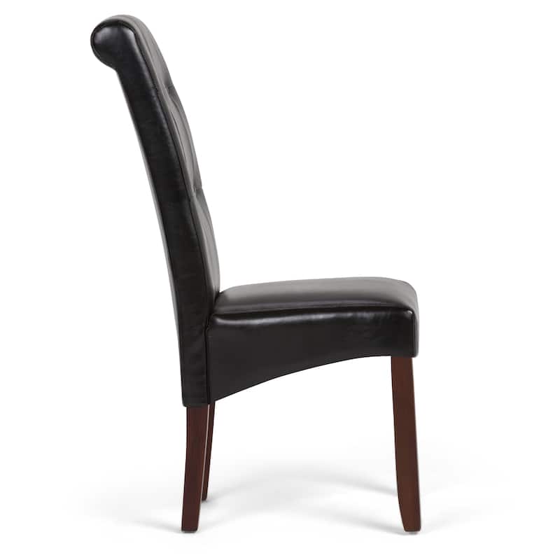 WYNDENHALL Essex Deluxe Tufted Parson Chair (Set of 2) - 18.9"w x 19.3"d x 42.1"h