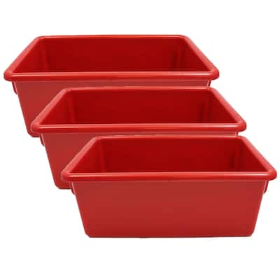 Jonti-Craft Cubbie Tray, Red, Pack of 3