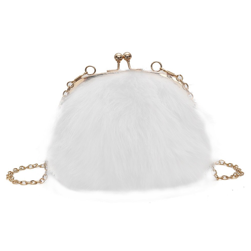 fluffy clutch bag