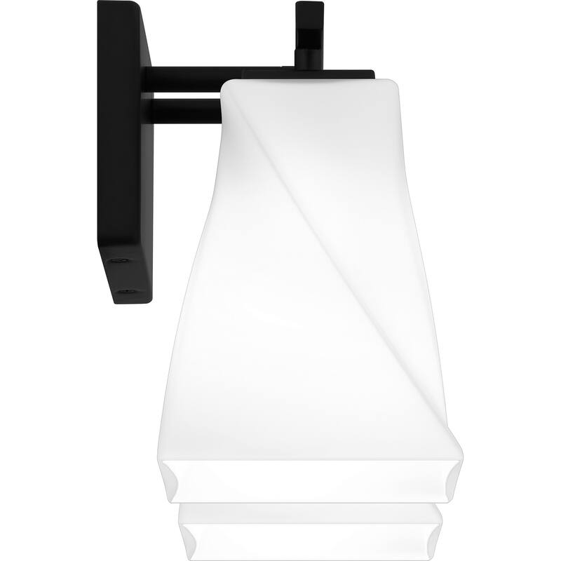 Stetson 2-Light Matte Black Bath Light
