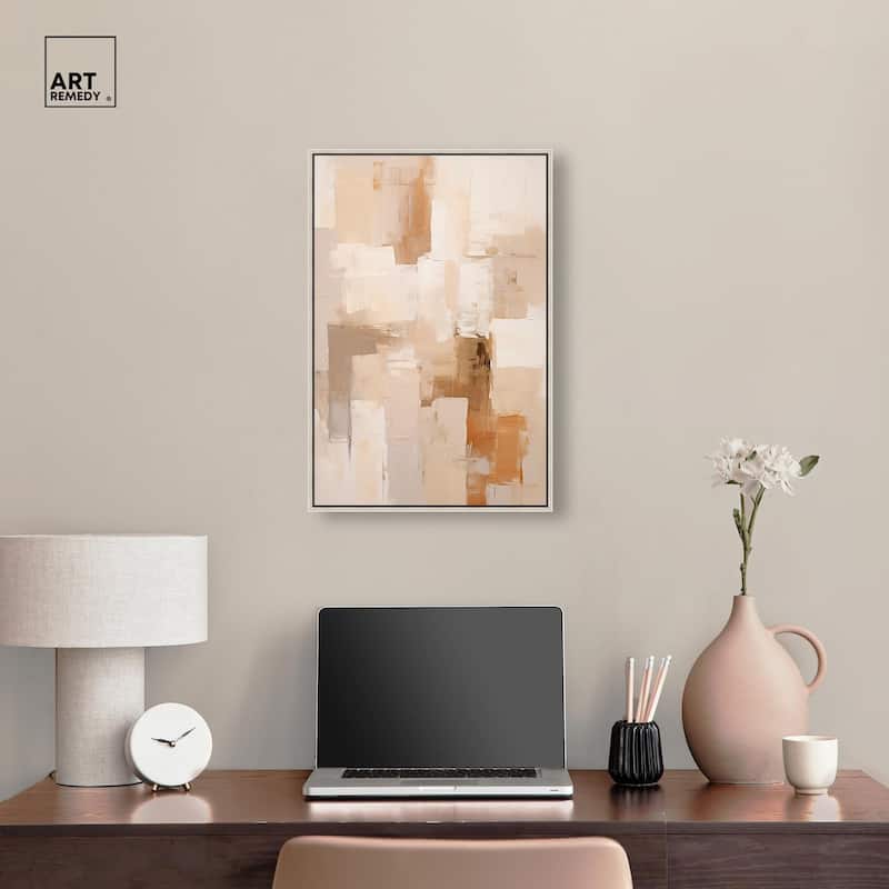 Sandstone Hush Canvas by Art Remedy