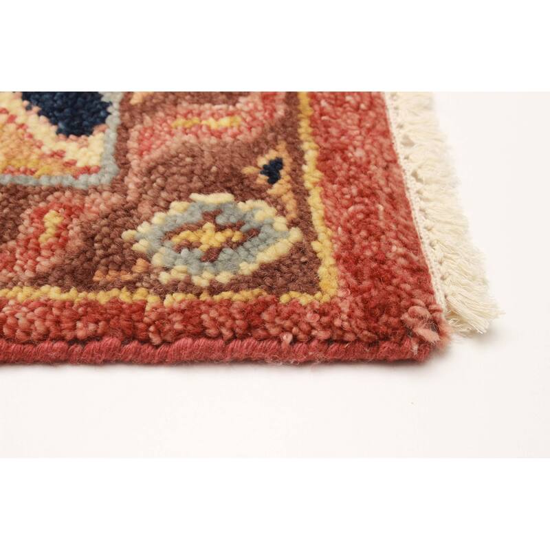 ECARPETGALLERY Hand-knotted Jules Serapi Red Wool Rug - 5'9 x 9'0