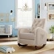 preview thumbnail 2 of 39, Baby Room High Back Rocking Chair Nursery Chair , Comfortable Rocker Fabric Padded Seat ,Modern High Back Armchair