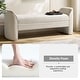 preview thumbnail 13 of 30, Elizabeth Modern Chenille Fabric Upholstered Bench with MInimal Assembly By HULALA HOME