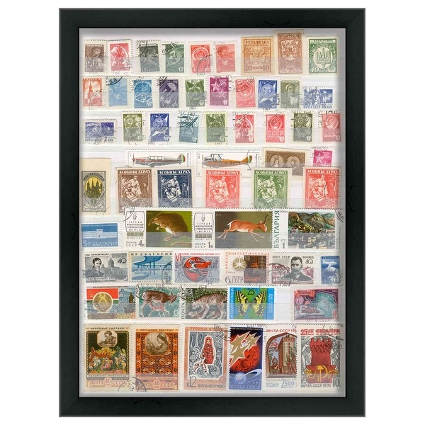 10x8 Black Shadowbox Frame Interior Size 10x8 by 1.5 In Deep
