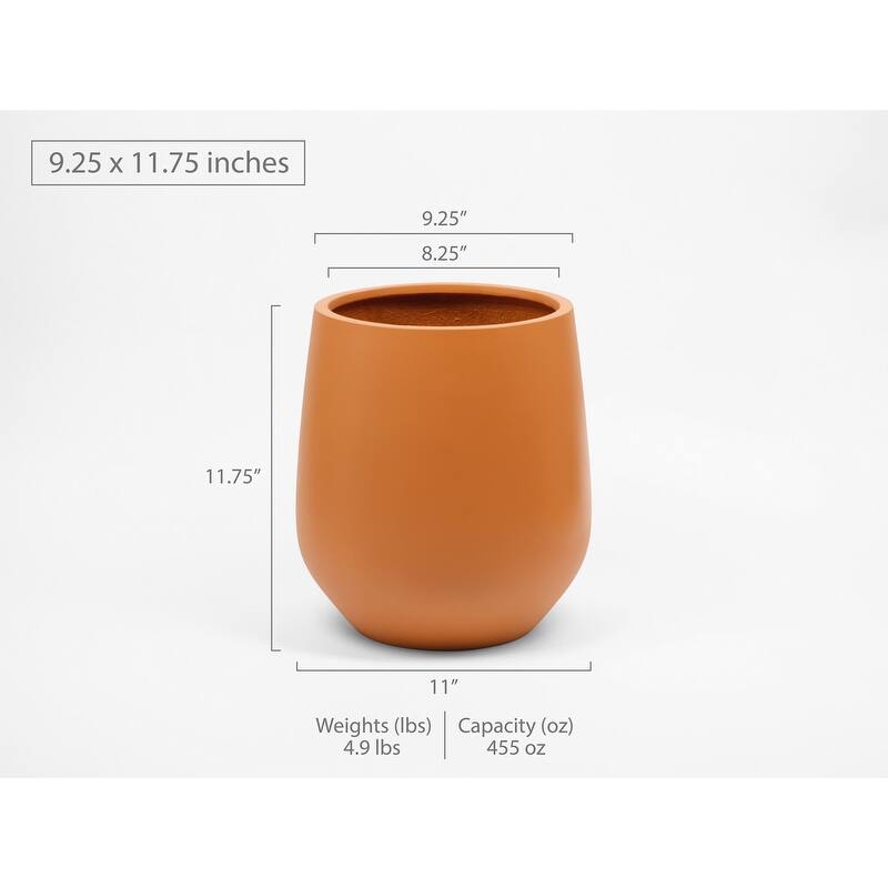 Indoor/Outdoor Large Nordic Minimalist Lightweight Round Planter Pot