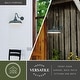 preview thumbnail 5 of 7, VAXCEL Dorado 1-Light Hunter Green and White Dusk to Dawn Sensor Farmhouse Outdoor Wall Sconce, Gooseneck Shade, Dark Sky