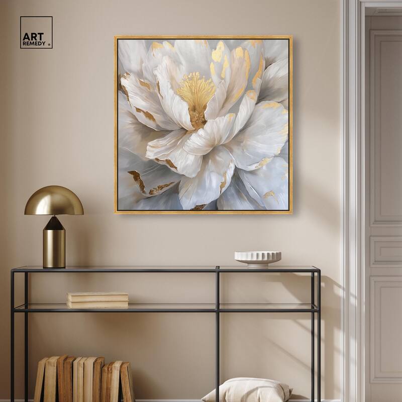 Golden Veins of Grace Canvas by Art Remedy