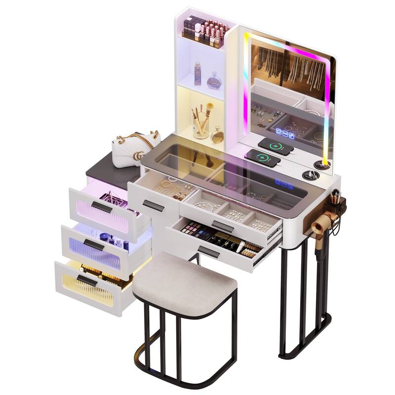 Makeup Vanity with LED Light