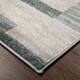 Miranda Haus Geometric Modern Patchwork Polypropylene Indoor Area Rug