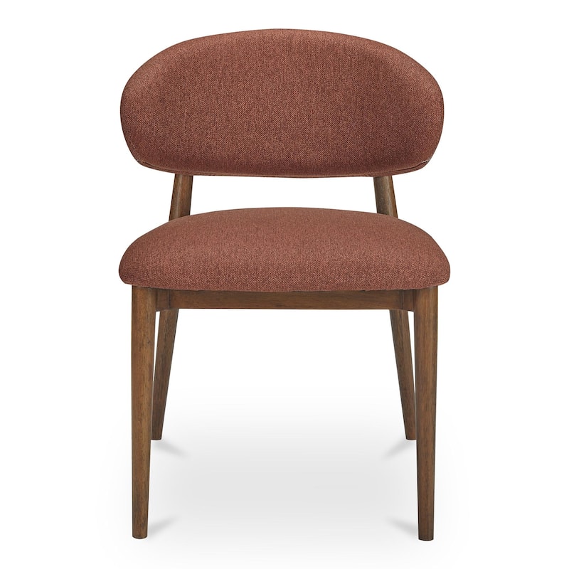NADAAL STUDIOS Aldric, Dining Chair With Performance Fabric Upholstery - Rust