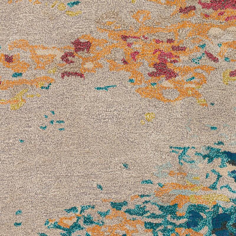 Ele Handmade Modern Abstract Wool & Viscose Area Rug