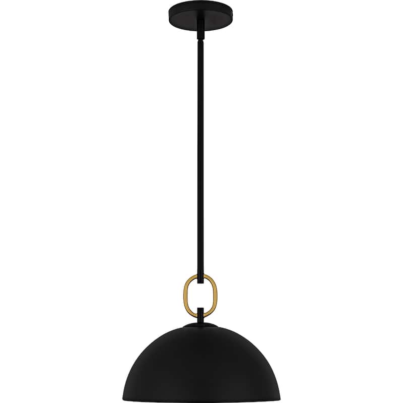 Cleo 1-Light Matte Black Pendant