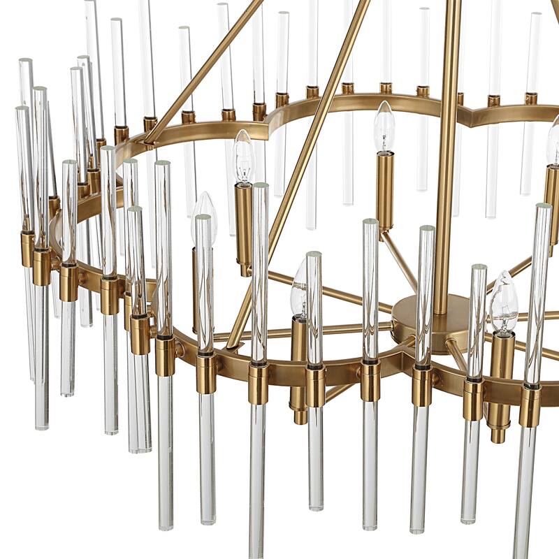 Uttermost 21389 Crystal 8 Light 39" Wide Ring Chandelier