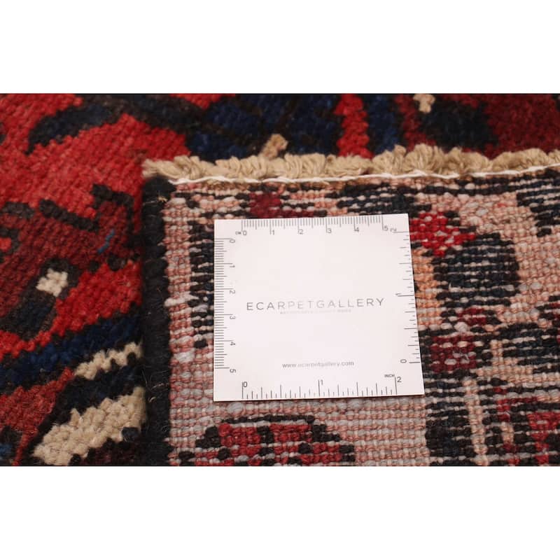 ECARPETGALLERY Hand-knotted Kayseri Vintage Red Wool Rug - 3'1 x 9'6