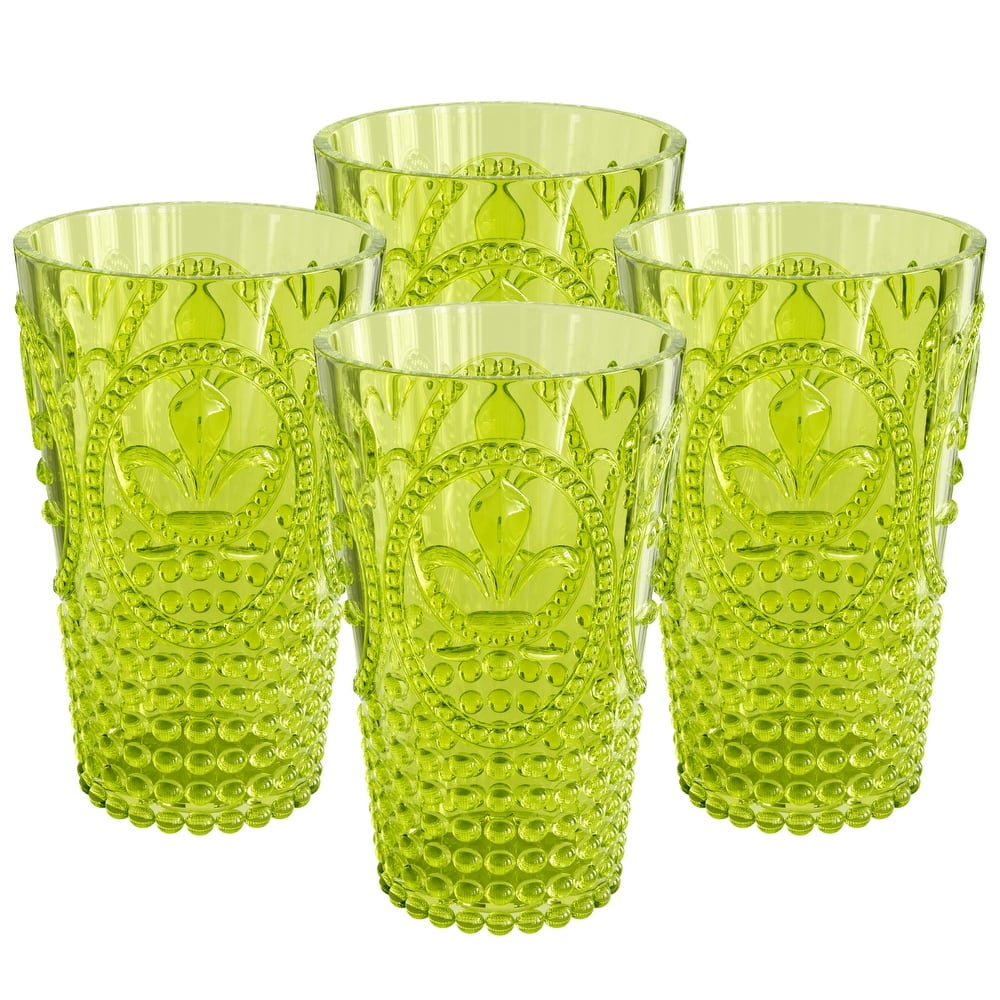 Elle Decor Set of 4 Acrylic Water Tumblers