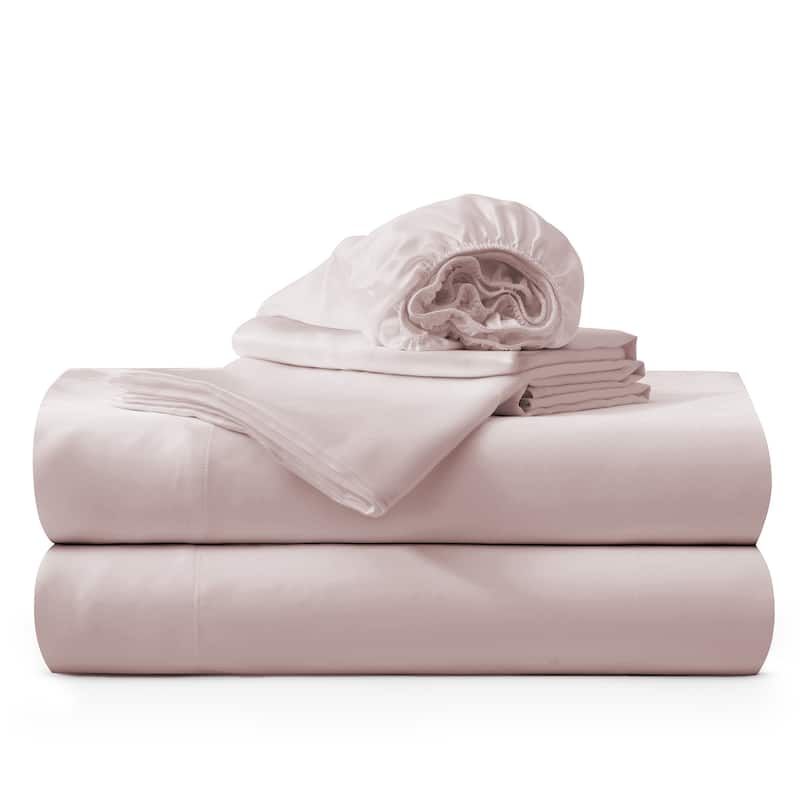 Silky Cooling Breathable 100% Tencel Sheets Set for Hot Sleepers, Cool Touch Bed Sheet