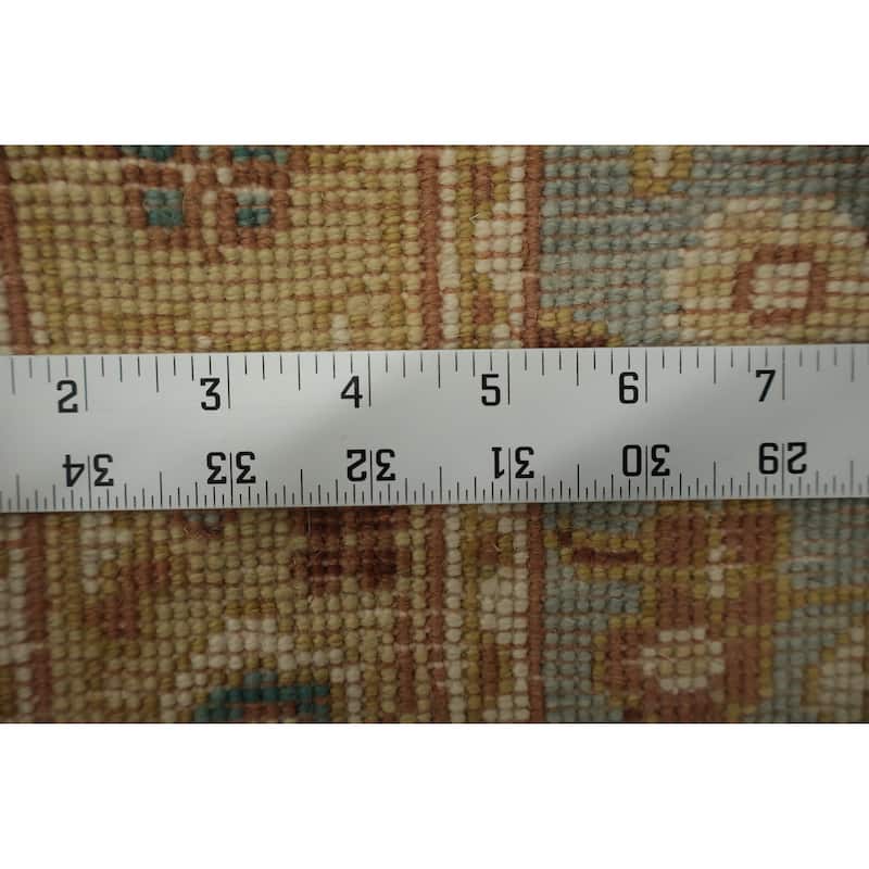 Hand Knotted Oriental 100% Wool Carpet Traditional Floral Navy Blue & Blues Ziegler Area Rug - 3' 11'' X 2' 0''