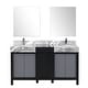 preview thumbnail 138 of 157, Lexora Zilara Bathroom Vanity Complete Set in Black and Grey with Faucet