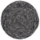 preview thumbnail 81 of 147, SAFAVIEH Georgine Handmade Braided Bohemian Cotton Rug 6' Round - Black/Ivory