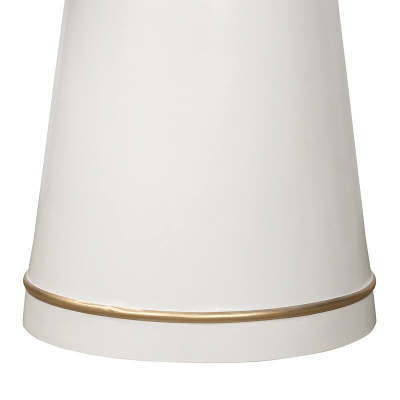 Round Concrete Dining Table - Modern Industrial Table with Metal Accent - 4 Seat Kitchen Table - 39.4