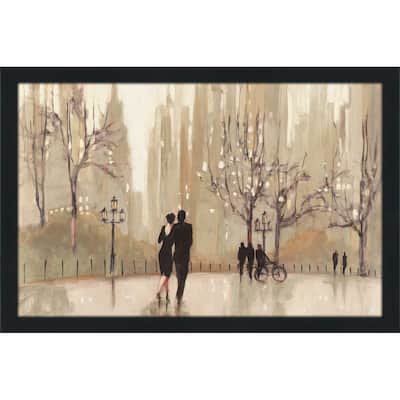 "An Evening Out Neutral" by Julia Purinton Print on Acrylic - Brown